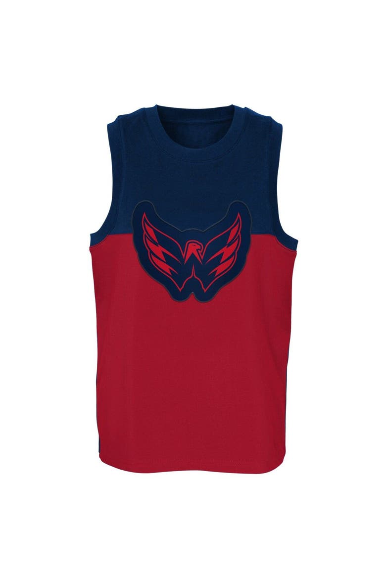 Youth Red/Navy Washington Capitals Revitalize Tank Top, Alternate, color, Red