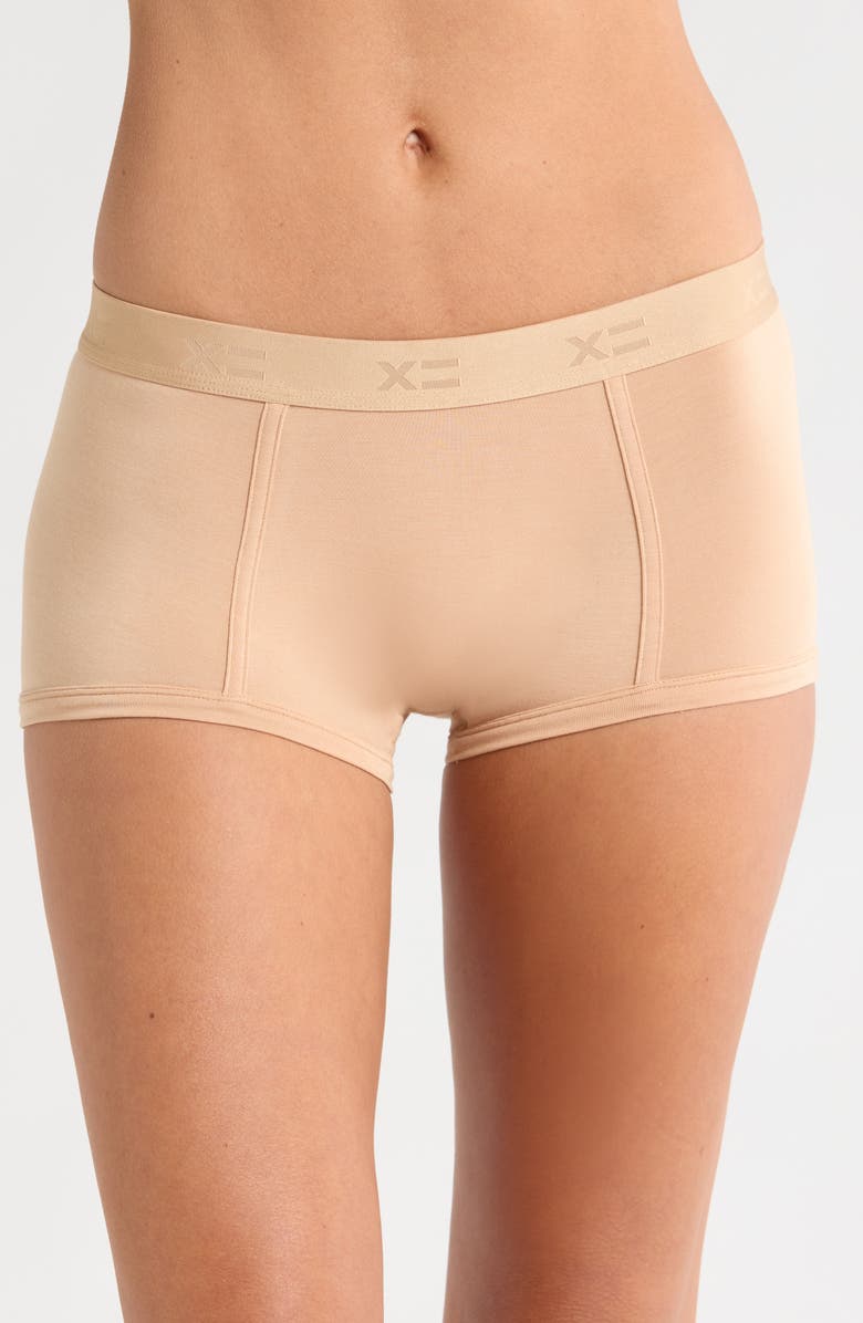 TomboyX Stretch Modal Boyshorts, Main, color, Chai