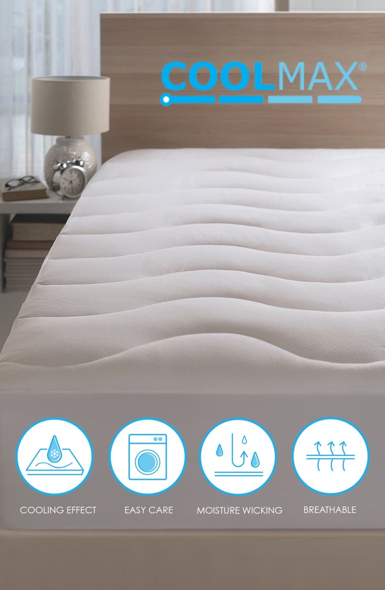 Allied Home CoolMax<sup>®</sup> Cooling Mattress Pad, Alternate, color, White