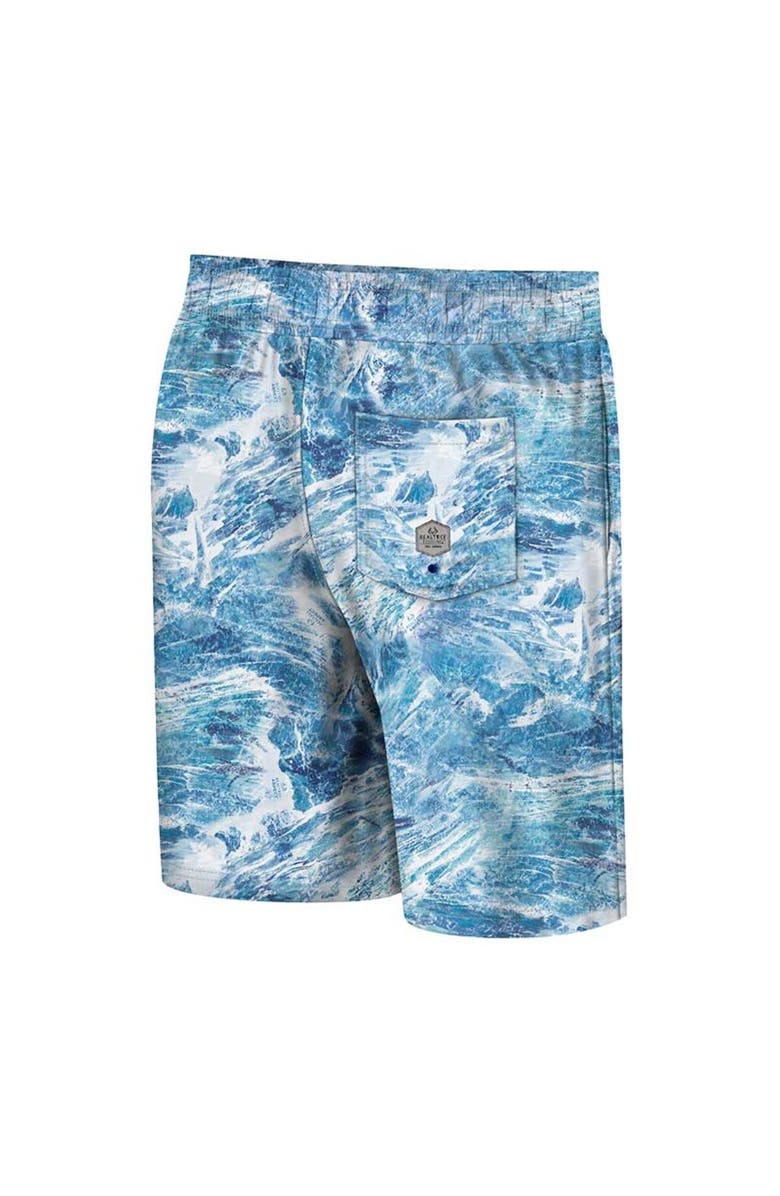 COLOSSEUM Men's Colosseum Blue Kansas Jayhawks Realtree Aspect Ohana Swim Shorts, Alternate, color, 
