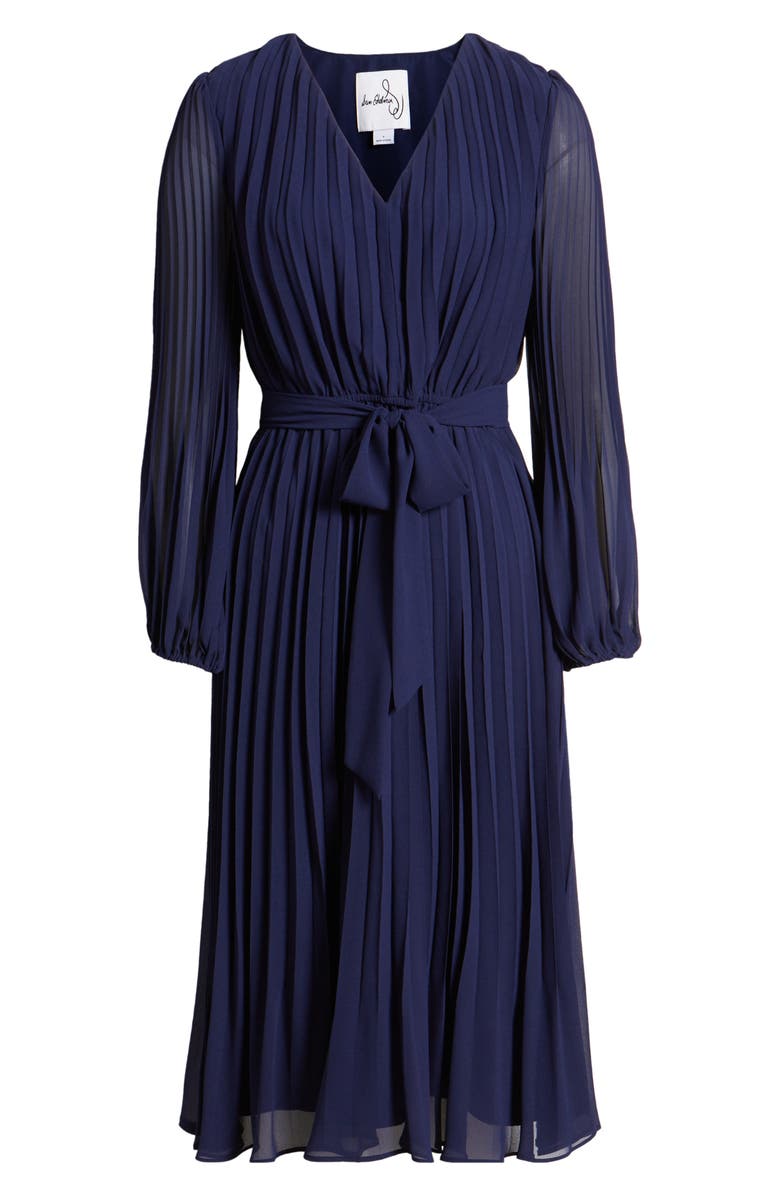 Sam Edelman Pleated Long Sleeve Dress, Alternate, color, 