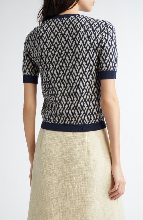 Valentino Garavani Toute La V Jacquard Virgin Wool Sweater