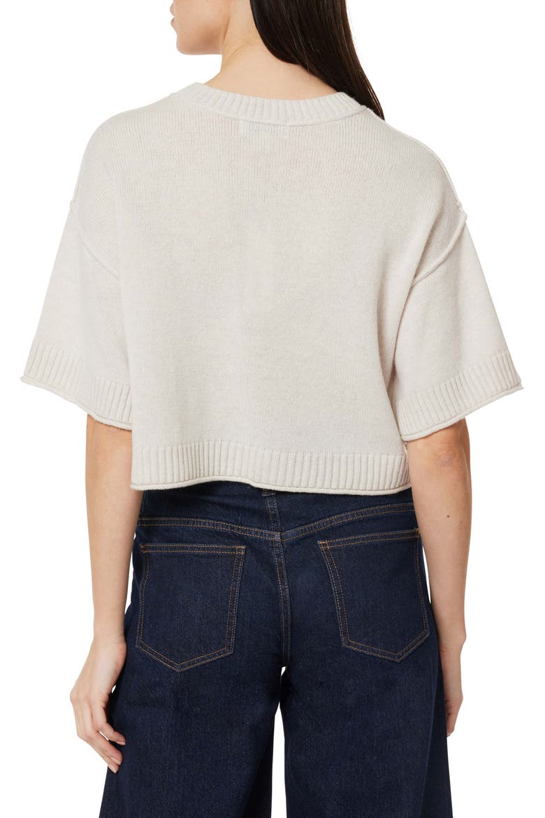 Crewneck Crop Sweater, Alternate, color, OATMEAL
