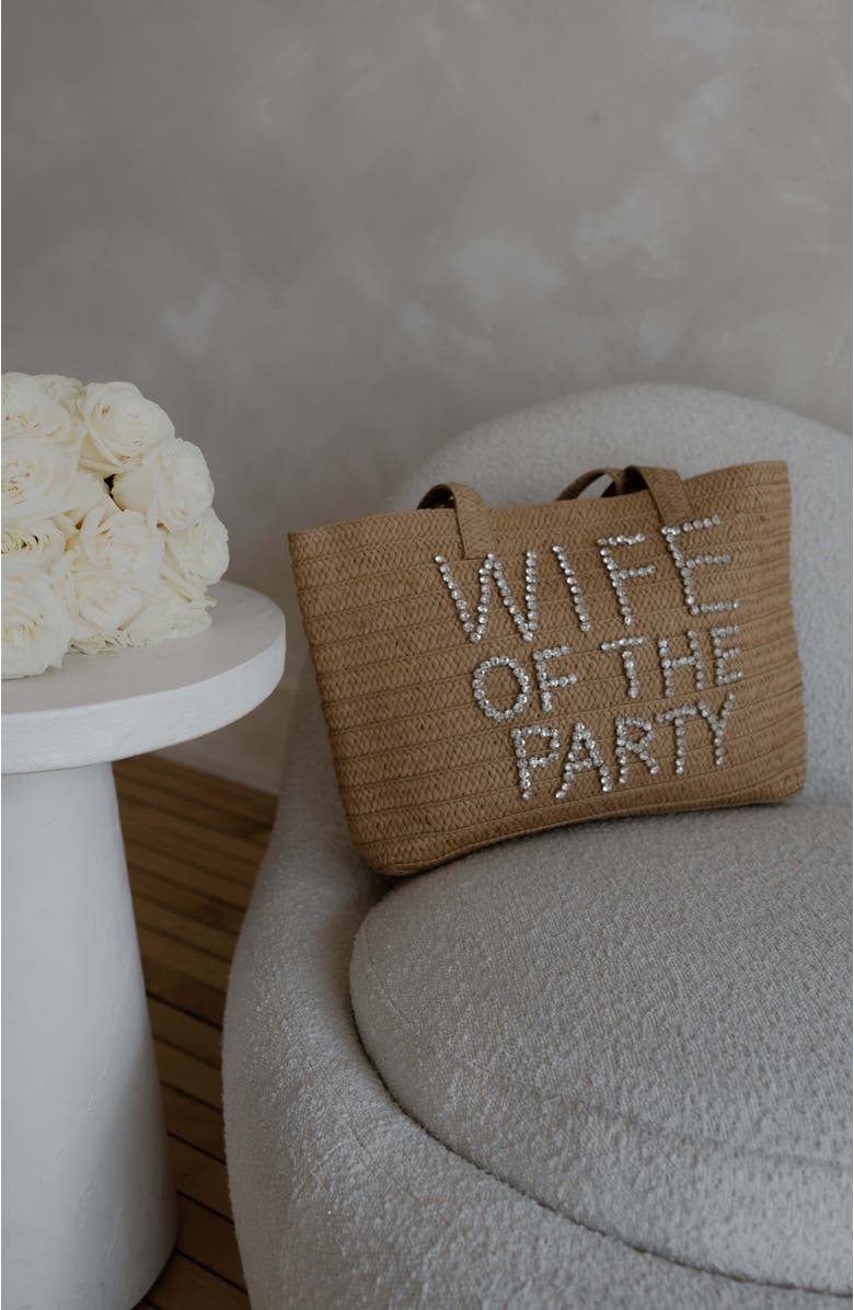 Untamed Petals Heiress Bridal Tote, Alternate, color, Brown