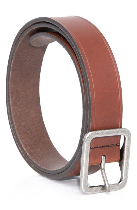 35mm Center Buckle Leather Belt