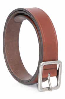 35mm Center Buckle Leather Belt