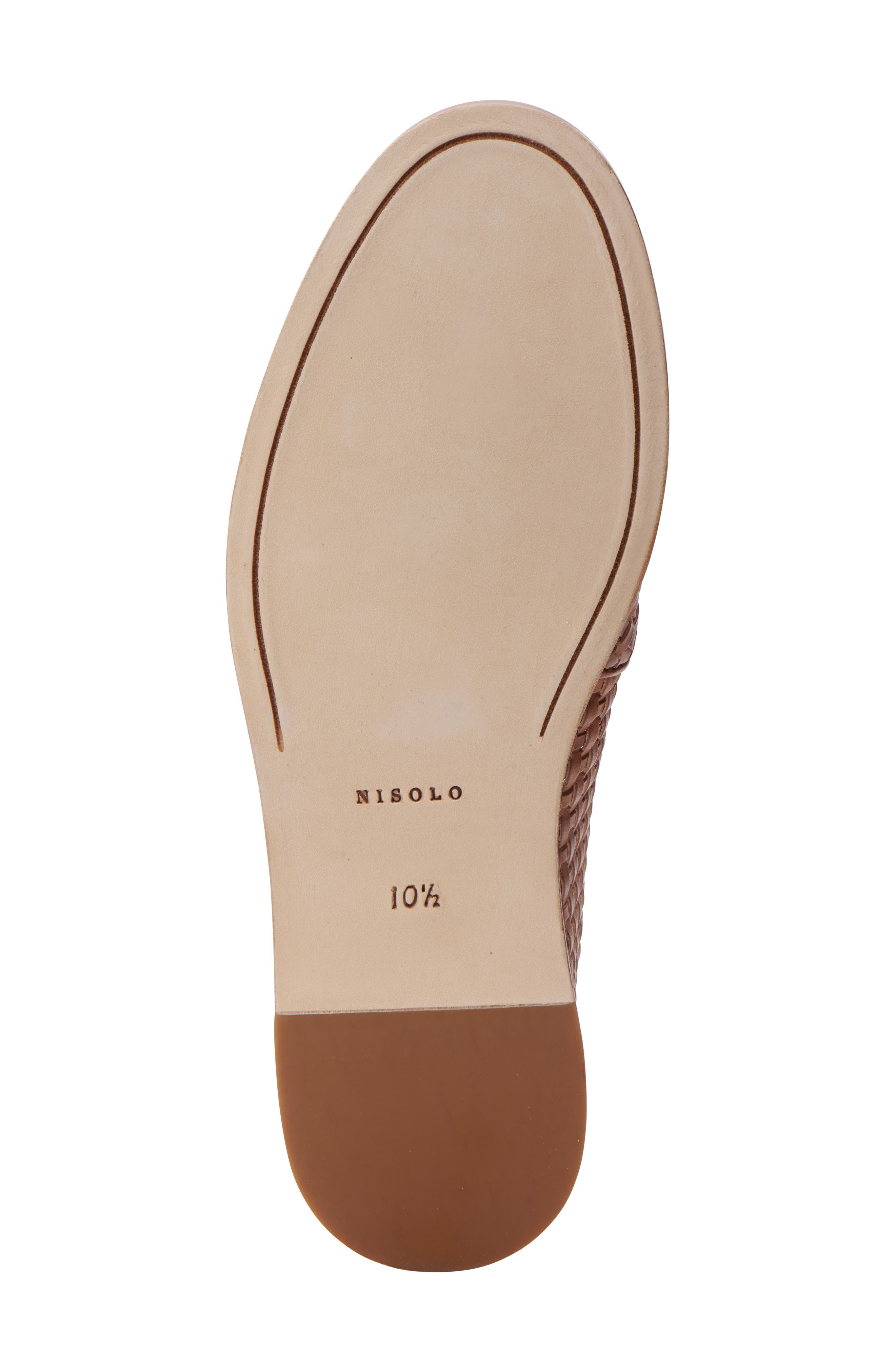 Alejandro Water Resistant Loafer, Alternate, color, WOVEN BROWN