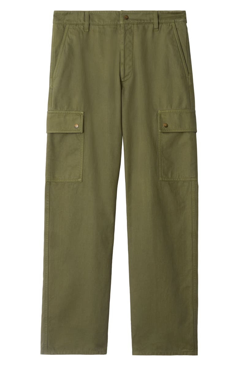 Burberry Gabardine Cargo Pants, Alternate, color, Wreath