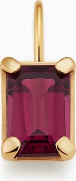 Oradina 14K Gold Date Me Birthstone Pendant Charm