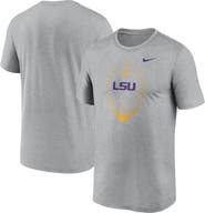 Nike Men's Nike Heather Gray LSU Tigers Primetime Legend Icon Performance T-Shirt
