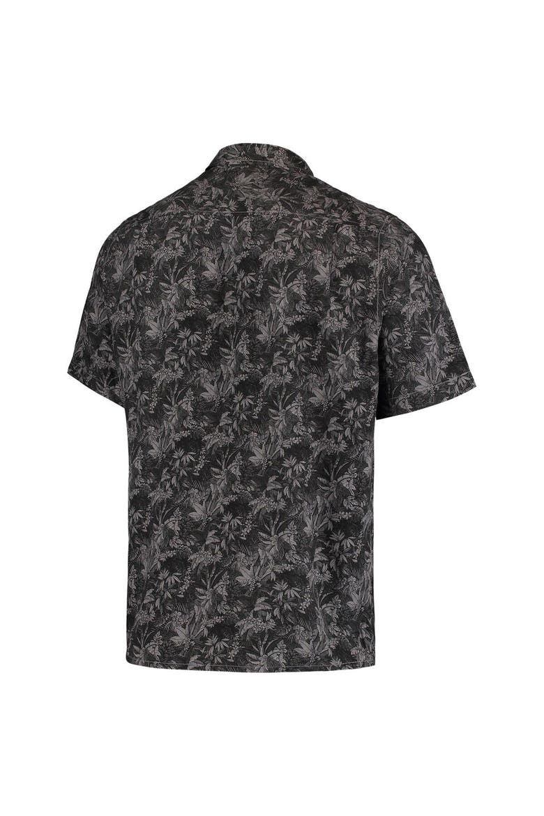 Men's Tommy Bahama Black Vanderbilt Commodores Sport Jungle Shade Camp Button-Up Shirt, Alternate, color, Black