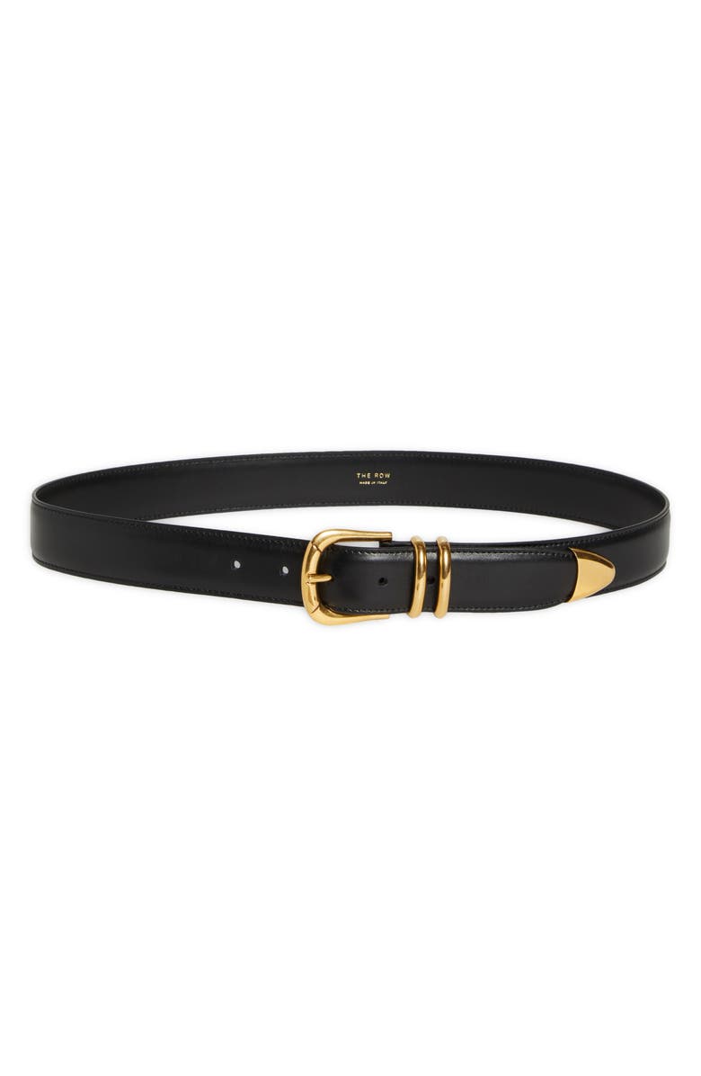 The Row Leather Belt, Main, color, 