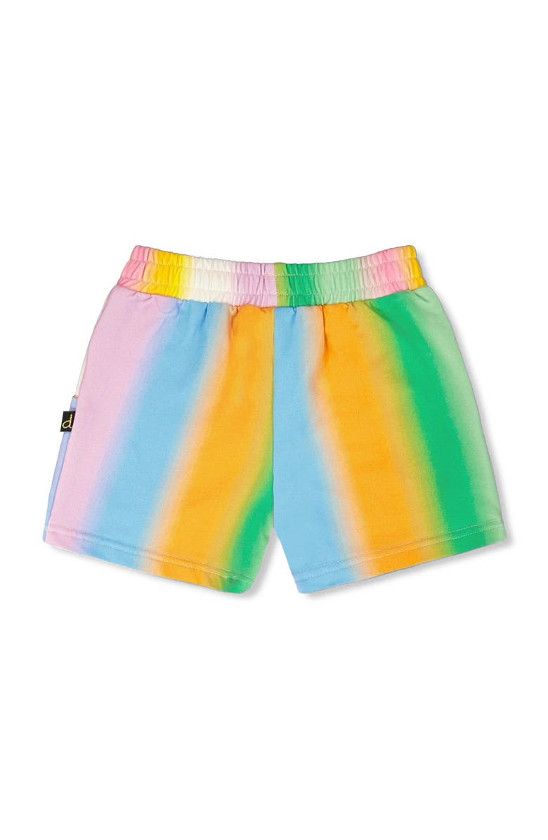 Deux par Deux French Terry Shorts, Alternate, color, Multicolor