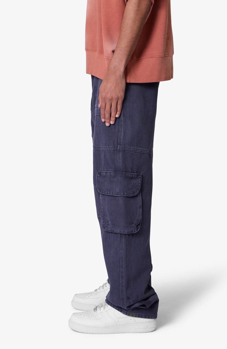 mnml Ultra Baggy Cargo Jeans, Alternate, color, Washed Black