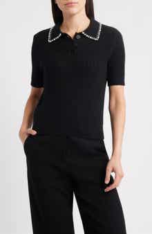 The Stevie Cashmere Polo Sweater