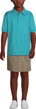 Lands' End School Uniform Kids Short Sleeve Rapid Dry Polo Shirt