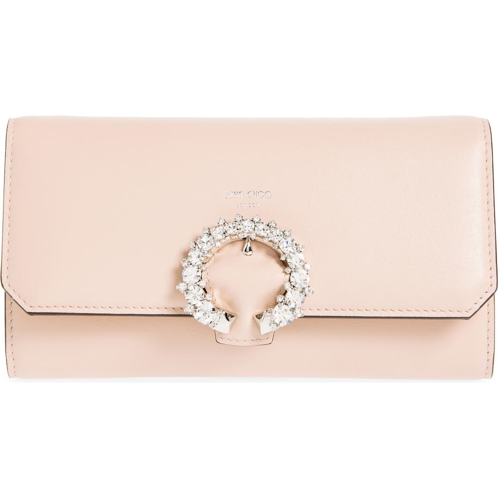 JIMMY CHOO JIMMY CHOO LEATHER WALLET ON A CHAIN