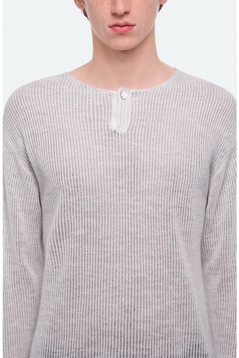 Texture Henley Sweater, Alternate, color, COOL GREY