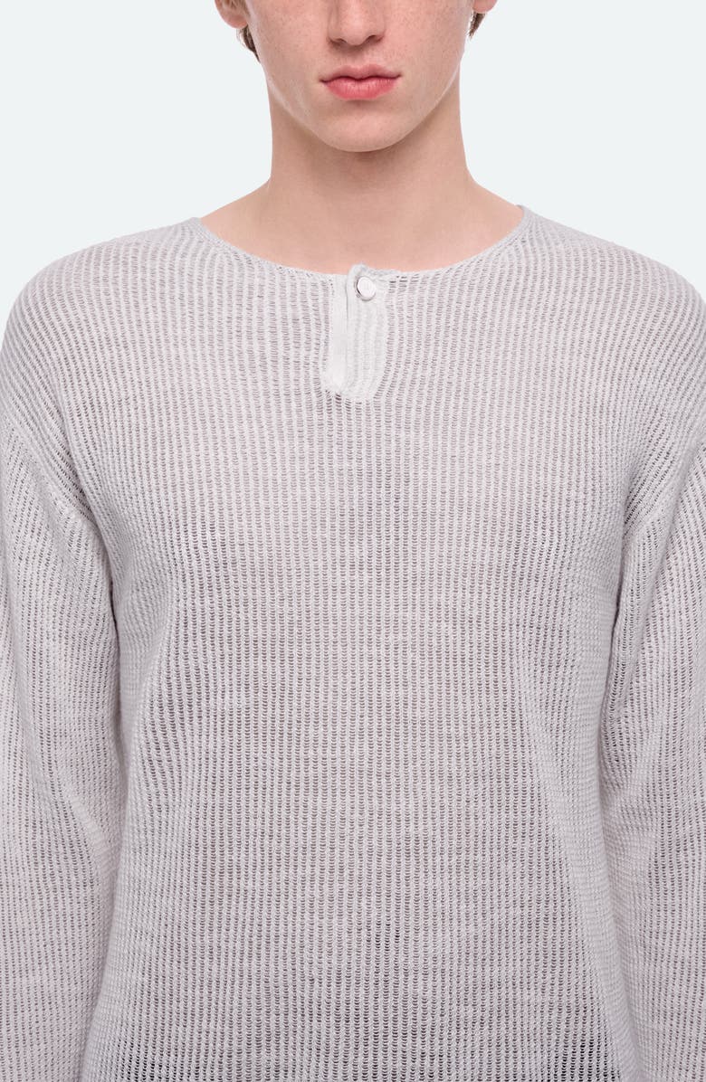 Helmut Lang Texture Henley Sweater, Alternate, color, 