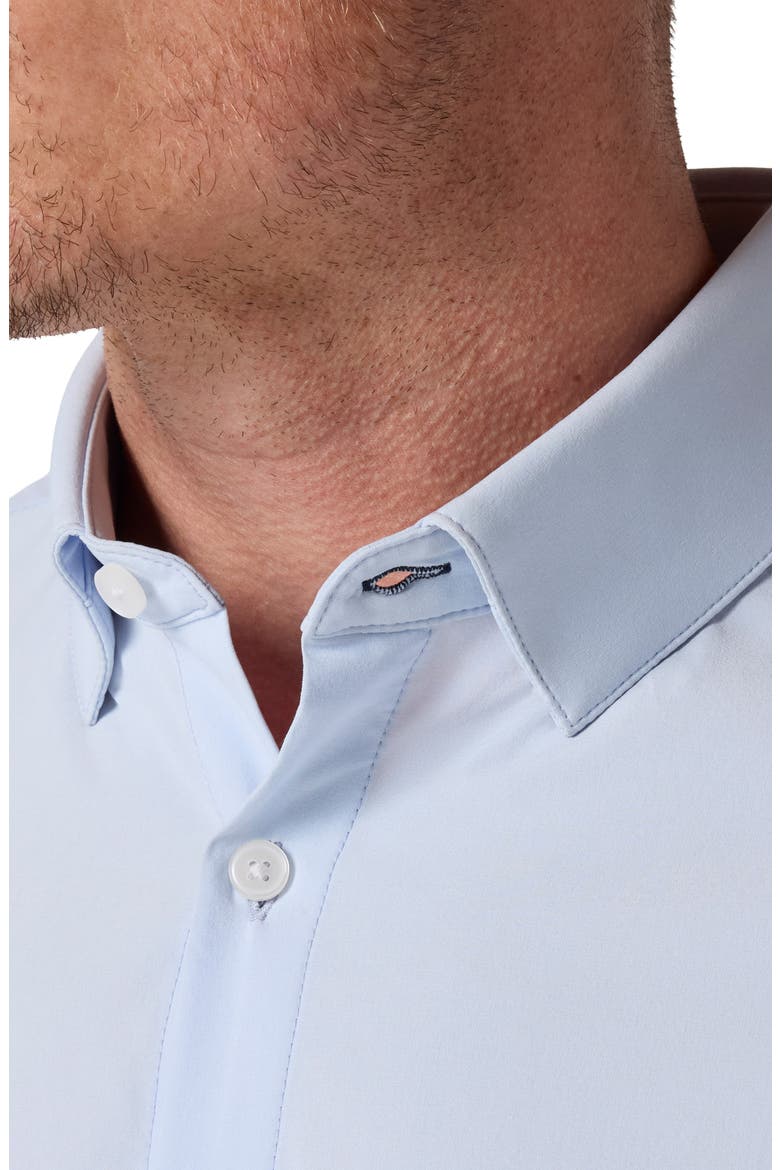 Leeward Trim Fit Solid Button-Up Shirt, Alternate, color, LIGHT BLUE SOLID