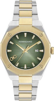 FERRAGAMO Edge Bracelet Watch, 40mm