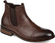 VANCE CO Garrett Cap Chelsea Boot - Wide Width