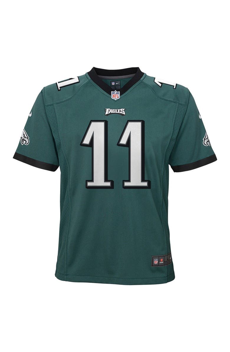 Nike Youth Nike A.J. Brown Green Philadelphia Eagles Game Jersey, Alternate, color, 