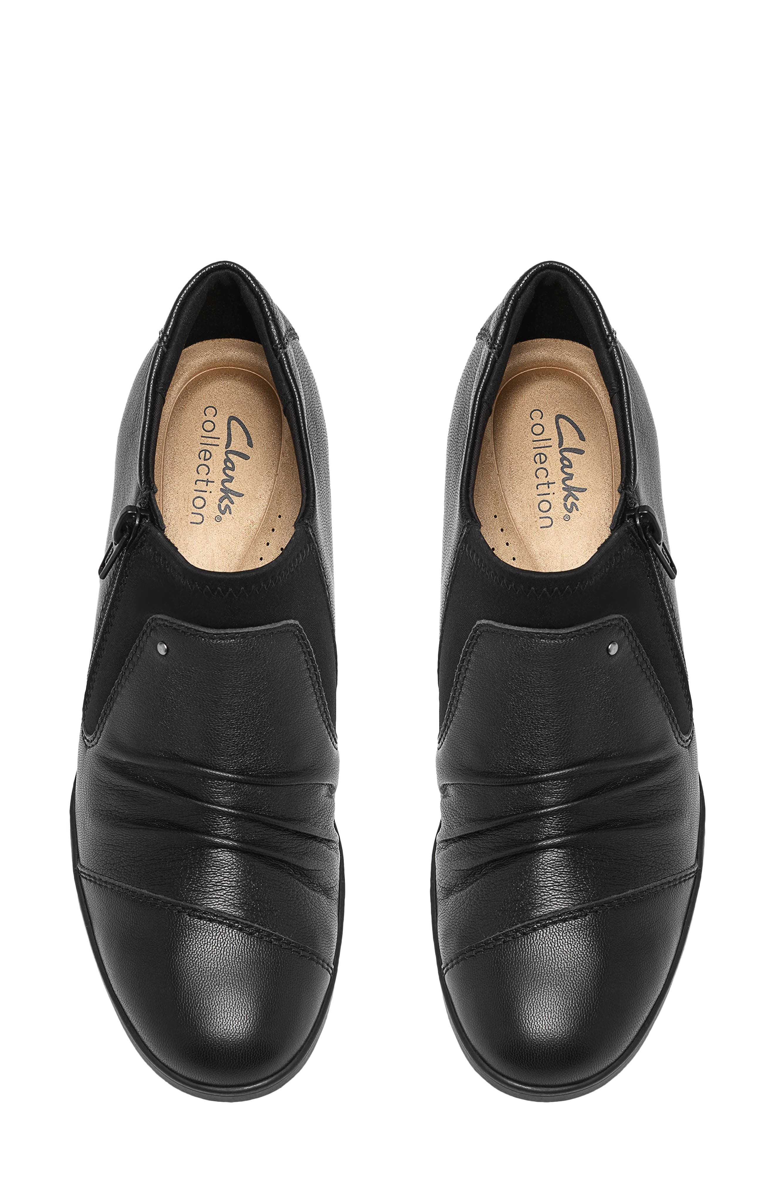 Emily Vine Bootie, Alternate, color, BLACK LEATHER