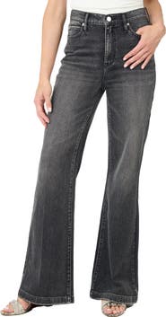 Nicole Miller High Rise Relaxed Flare Jeans