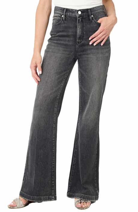 Nicole Miller High Rise Relaxed Flare Jeans