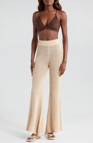 Elan Open Knit Cover-Up Pants