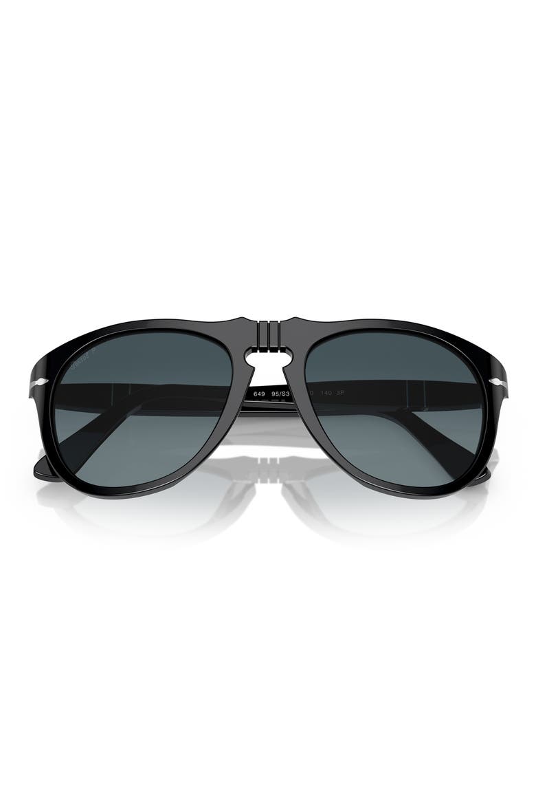 54mm Polarized Sunglasses, Main, color, BLACK
