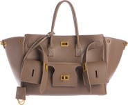 Balenciaga Small Bel Air Leather Carry All Tote