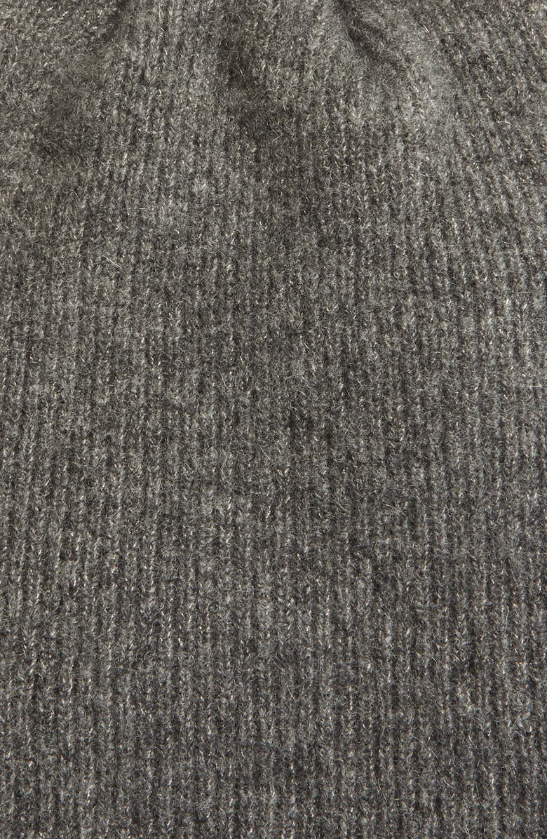 BEAMS Plus Rib Cashmere & Silk Beanie, Alternate, color,