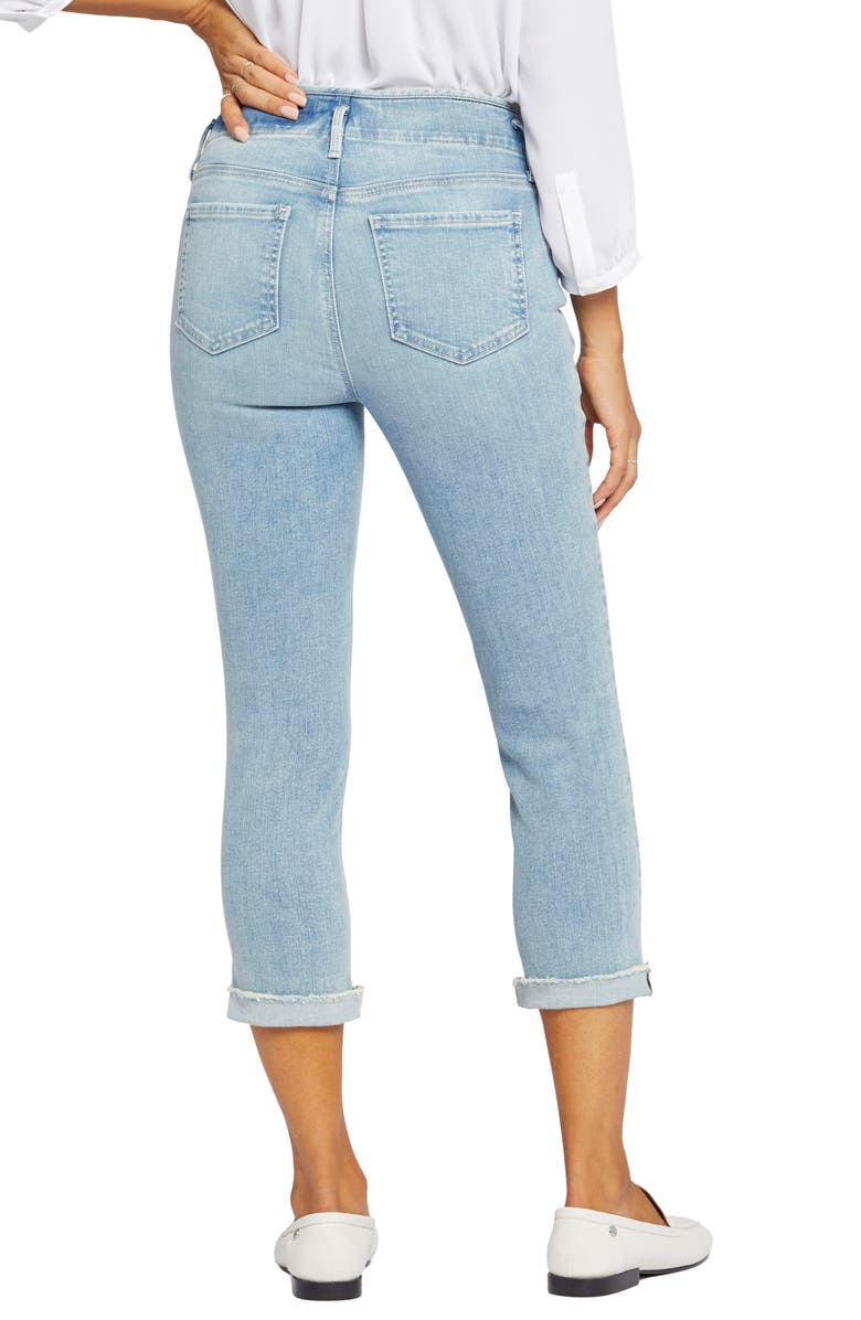 NYDJ Chloe Hollywood Frayed Capri Jeans, Alternate, color, 