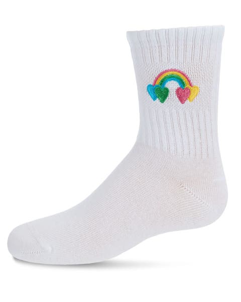 Rainbow Patch Kids Crew Sock (Little Kid & Big Kid)