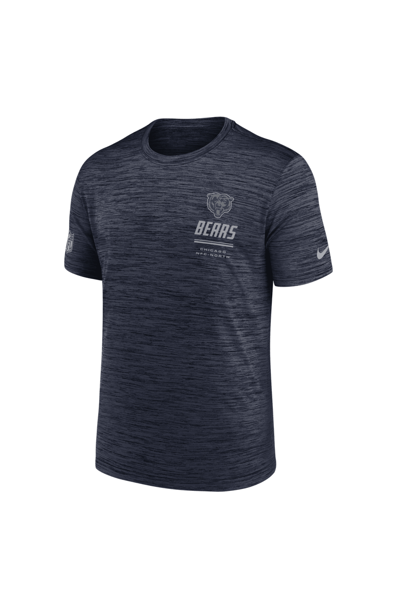 Nike Men's Nike Navy Chicago Bears Big & Tall Sideline Velocity Dri-FIT T-Shirt, Alternate, color, Navy