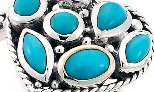 Samuel B. Silver 0.92 Ct. Tw. Sleeping Beauty Turquoise Ring In Blue
