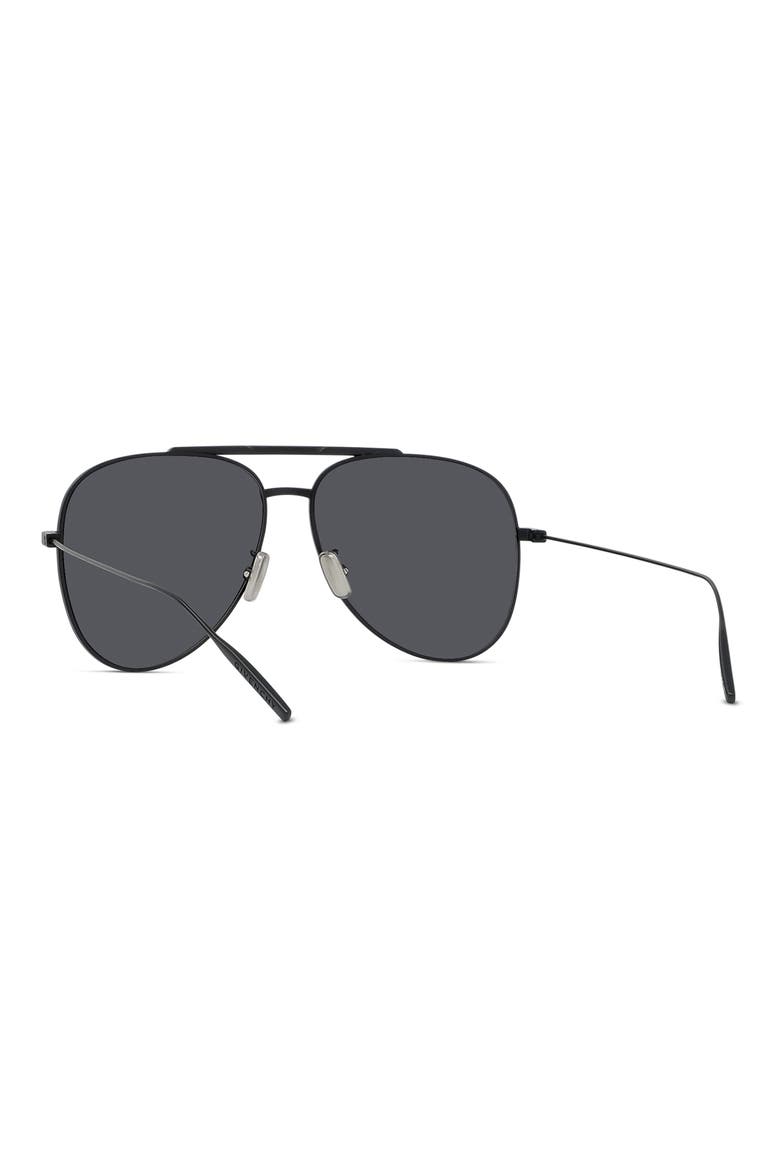 GV Speed 59mm Pilot Sunglasses, Alternate, color, MBLK/SMKMR