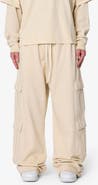 mnml Ultra Baggy Cotton Flece Cargo Sweatpants