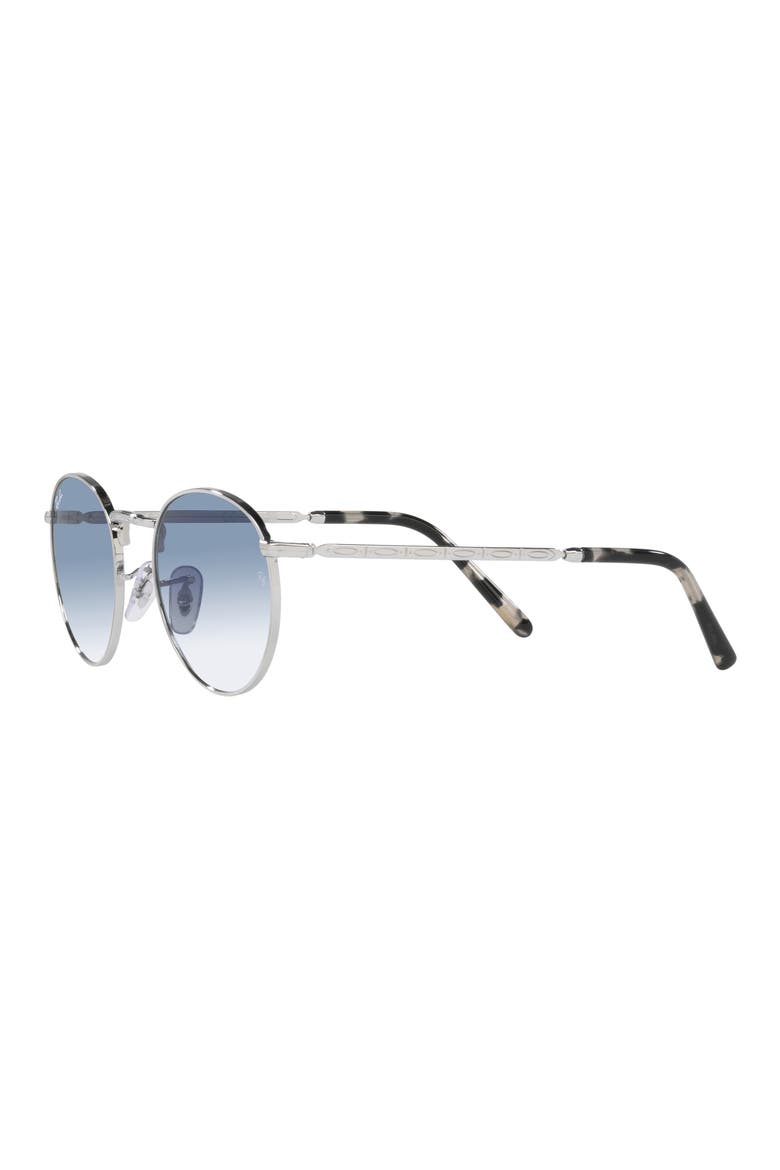 New Round 50mm Phantos Sunglasses, Alternate, color, SILVER
