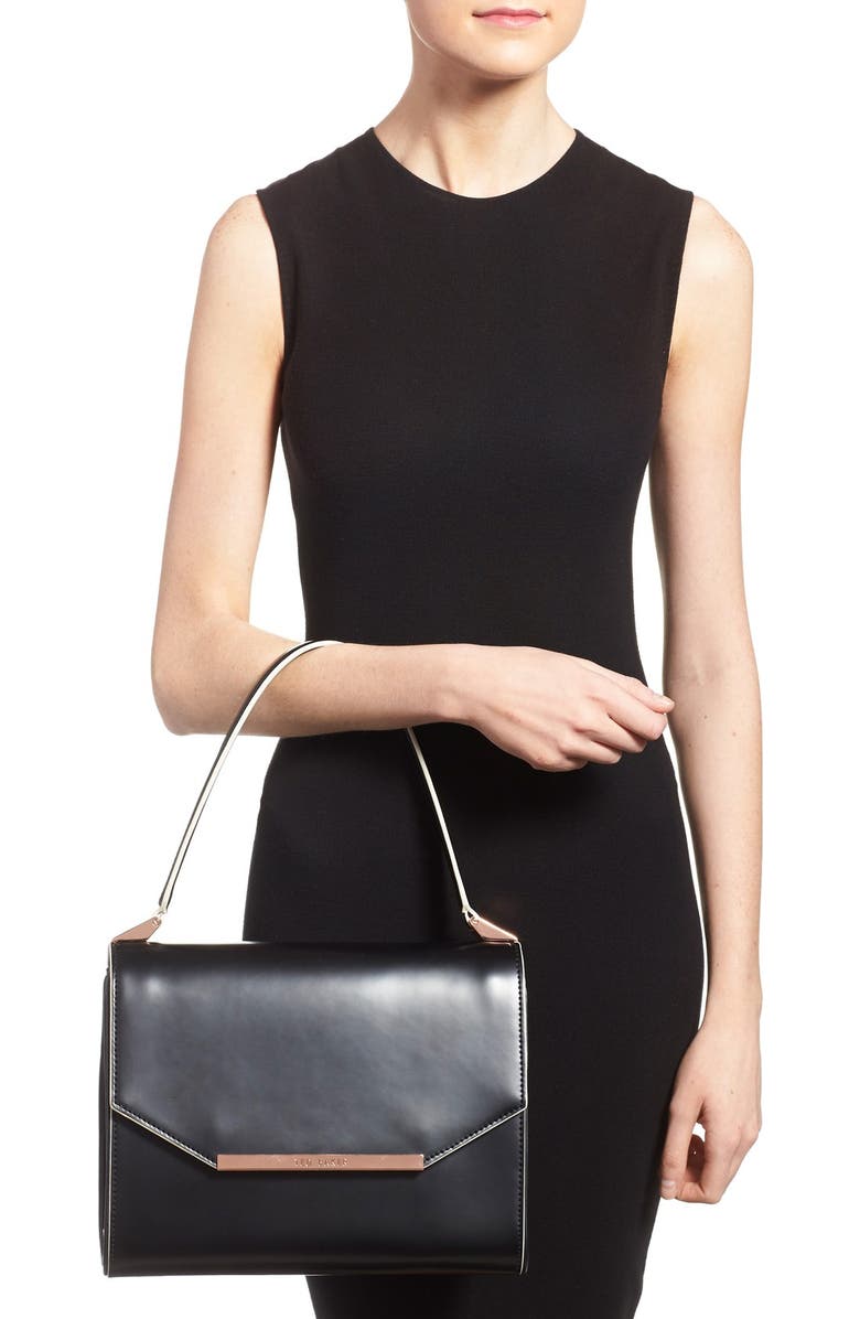 Ted Baker London Leather Shoulder Bag, Alternate, color,