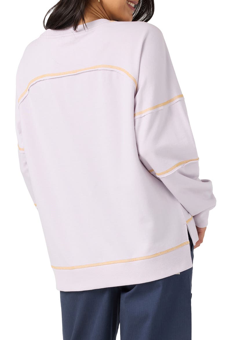 Inside Out Fleece Sweatshirt, Alternate, color, LAVENDER BLUE