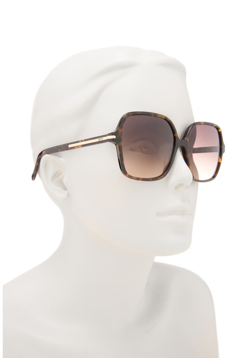 Press Tour 60mm Gradient Square Sunglasses, Alternate, color, NEUTRAL TORT/ DARK FAWN