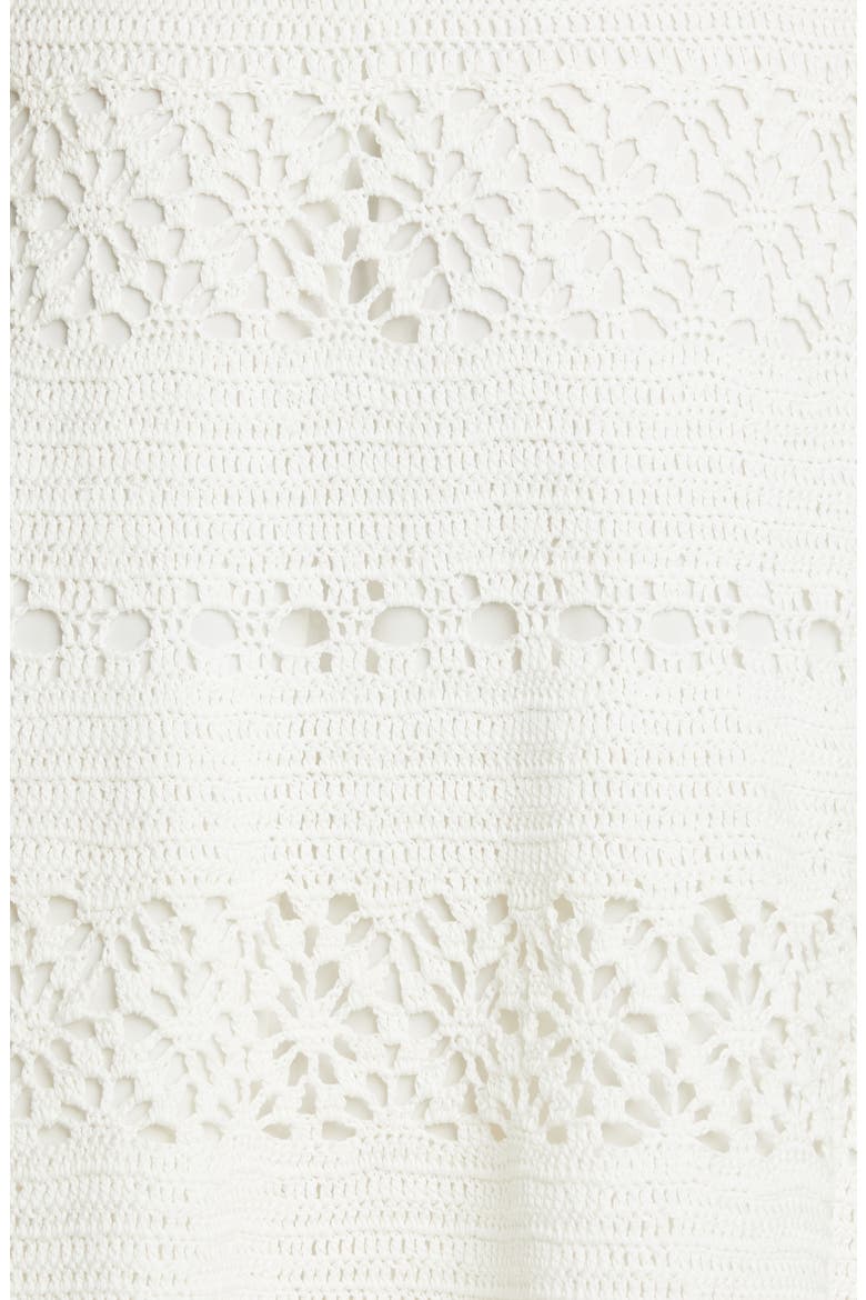 Cassia Crochet Midi Dress, Alternate, color, IVORY