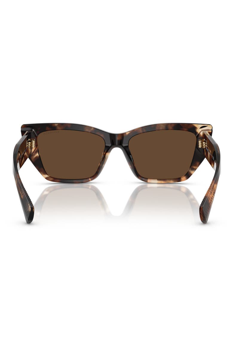 54mm Cat Eye Sunglasses, Alternate, color, BROWN