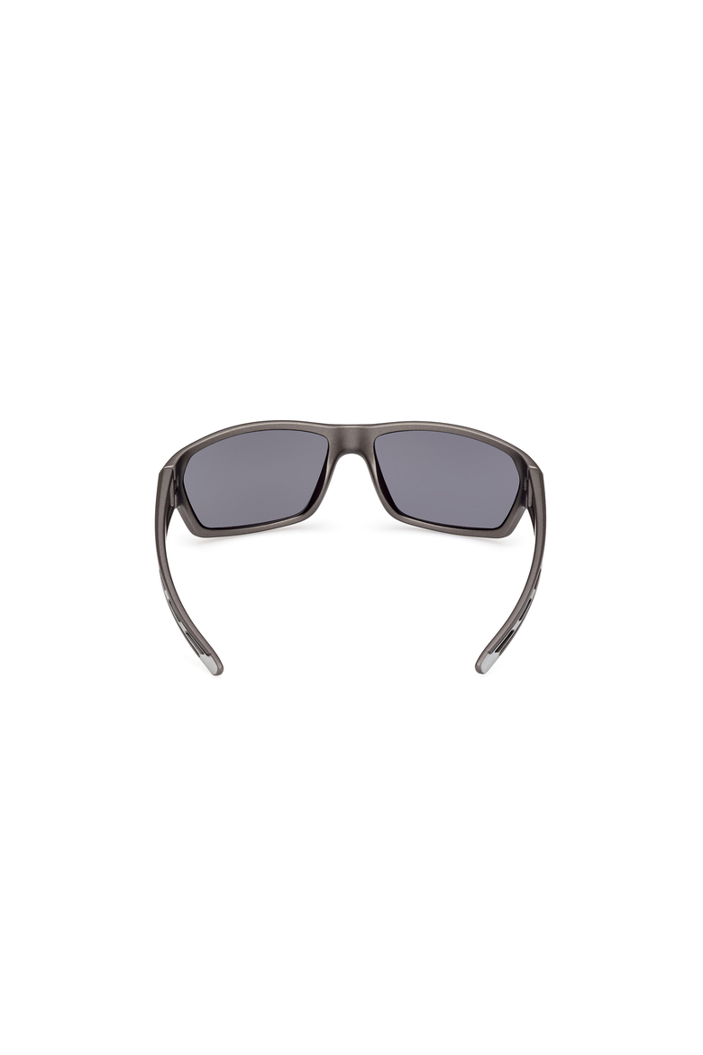 Vented Brow Wraparound Sport Sunglasses, Alternate, color, Grey / Smoke Mirror