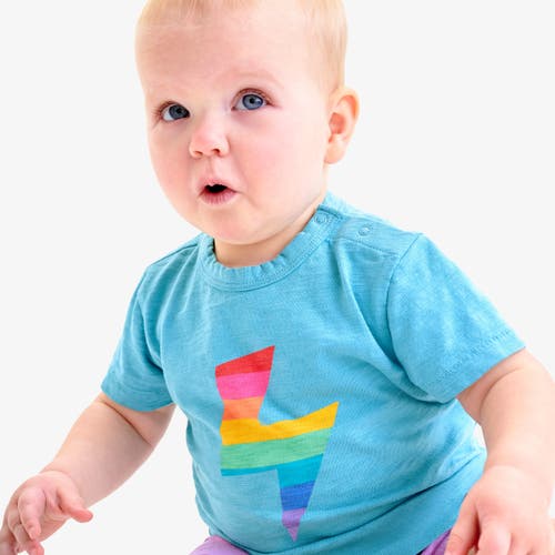 Shop Primary Baby Rainbow Bolt Tee In Storm Bolt