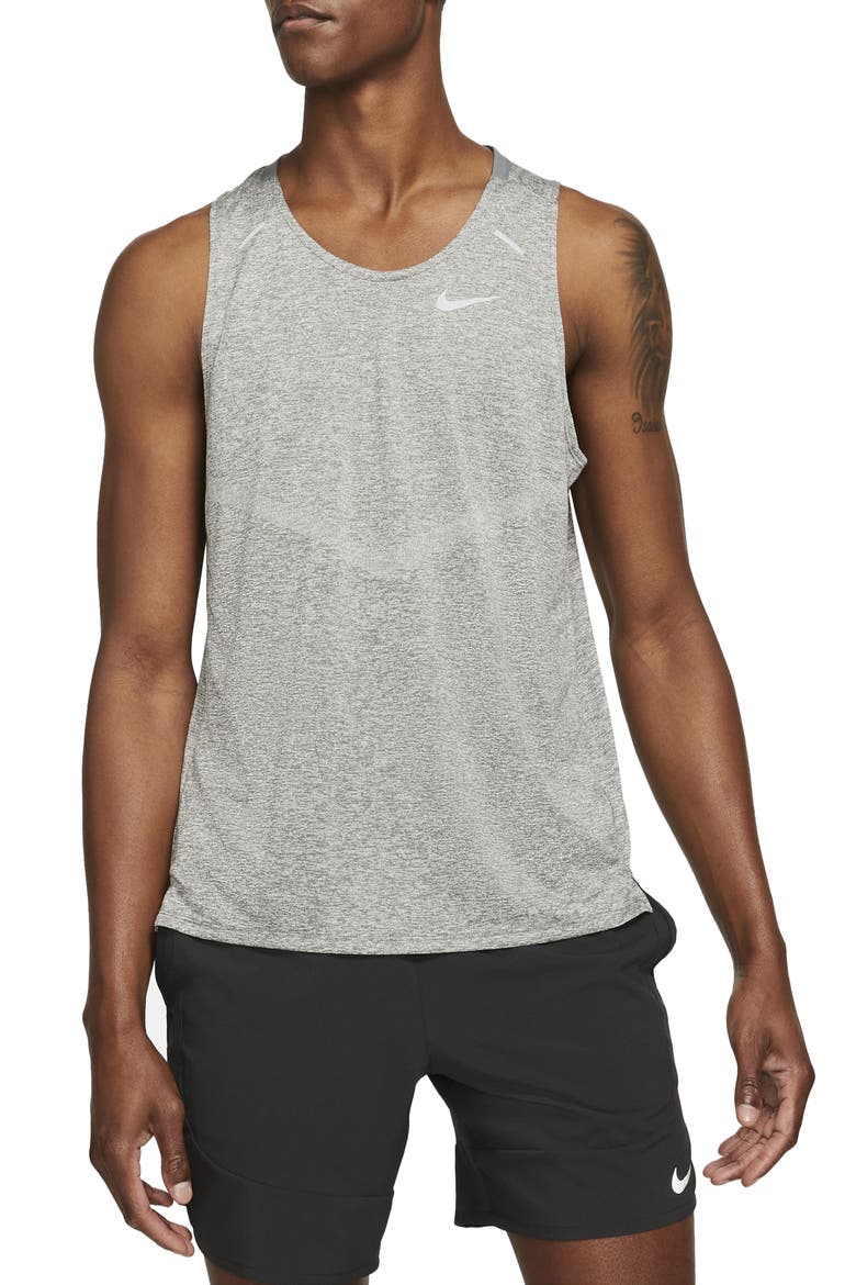 Dri-FIT 365 Running Tank, Main, color, SMOKE GREY/HEATHER