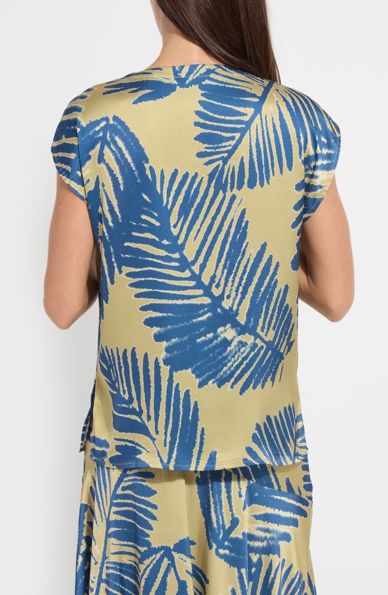 Lysse Catriona Tulip Sleeve Hammered Satin Top, Alternate, color,